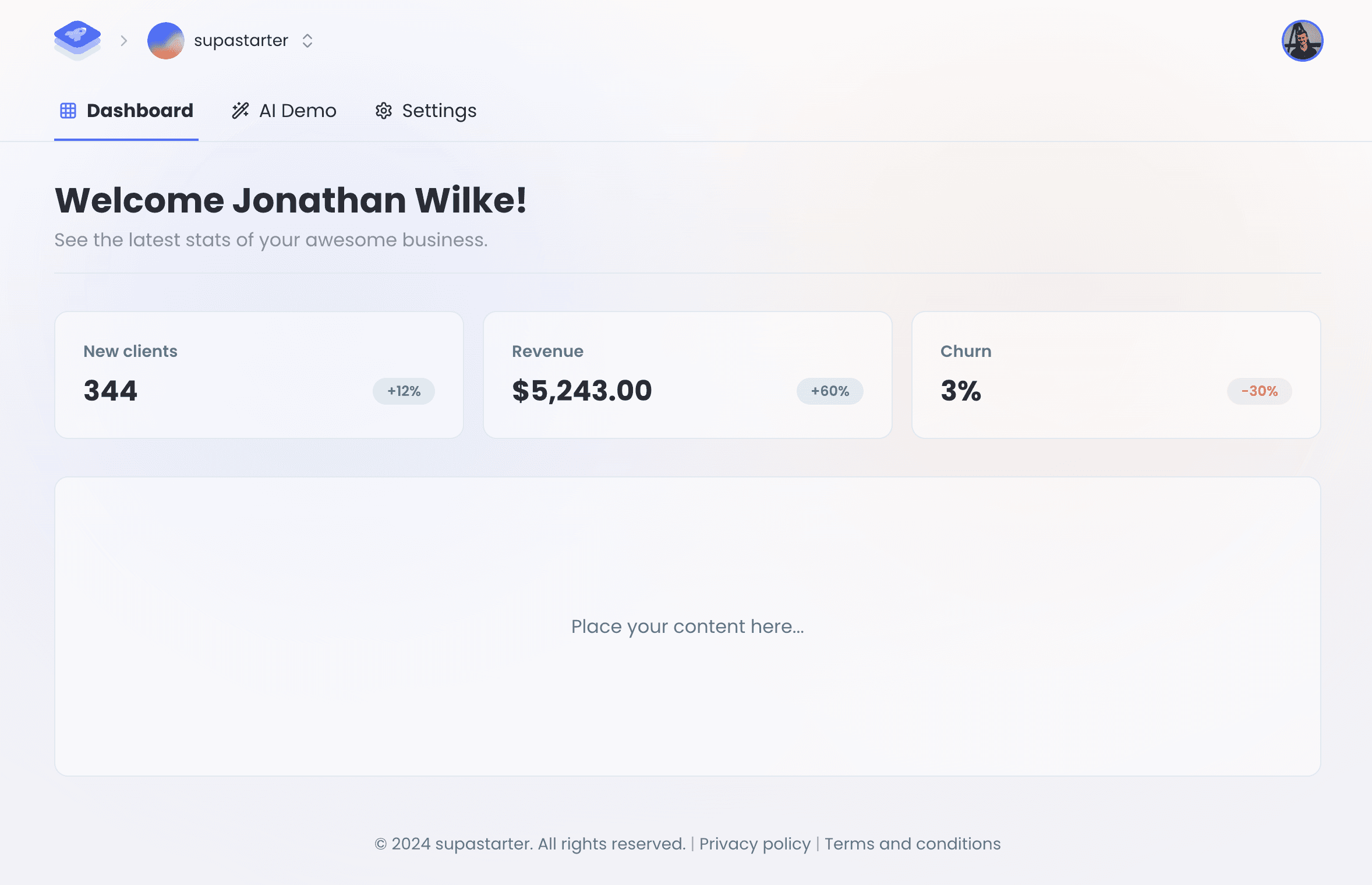 Demo of our yoga invoice management application